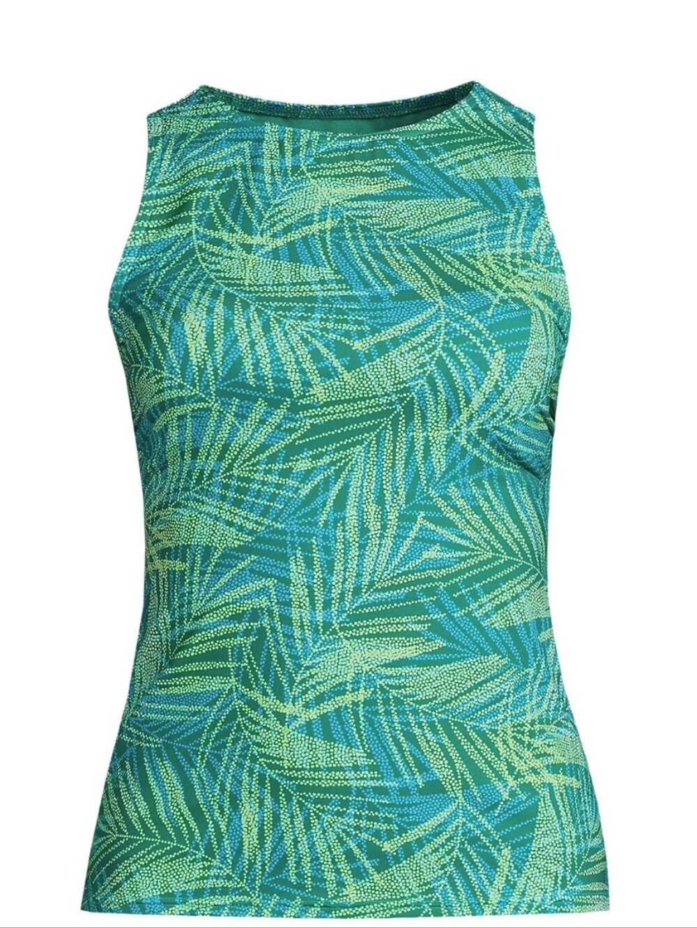 Lands End 20W Swim Tank Top Tropical - Picture 2 of 8